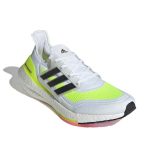adidas Ultra Boost 2021 低幫灰彈運動鞋 男女同款