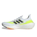 adidas Ultra Boost 2021 低幫灰彈運動鞋 男女同款