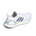 Adidas Ultra Boost 20 襪套男鞋運動跑步鞋 白靛藍 FY3454