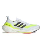 adidas Ultra Boost 2021 低幫灰彈運動鞋 男女同款