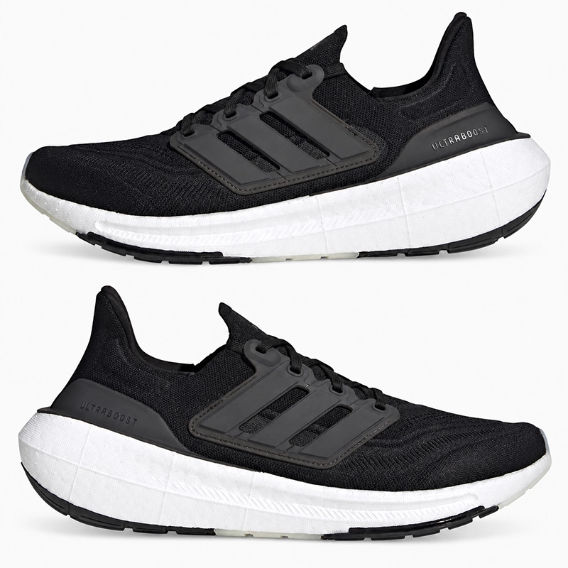 ADIDAS ULTRABOOST LIGHT 黑白色雙側